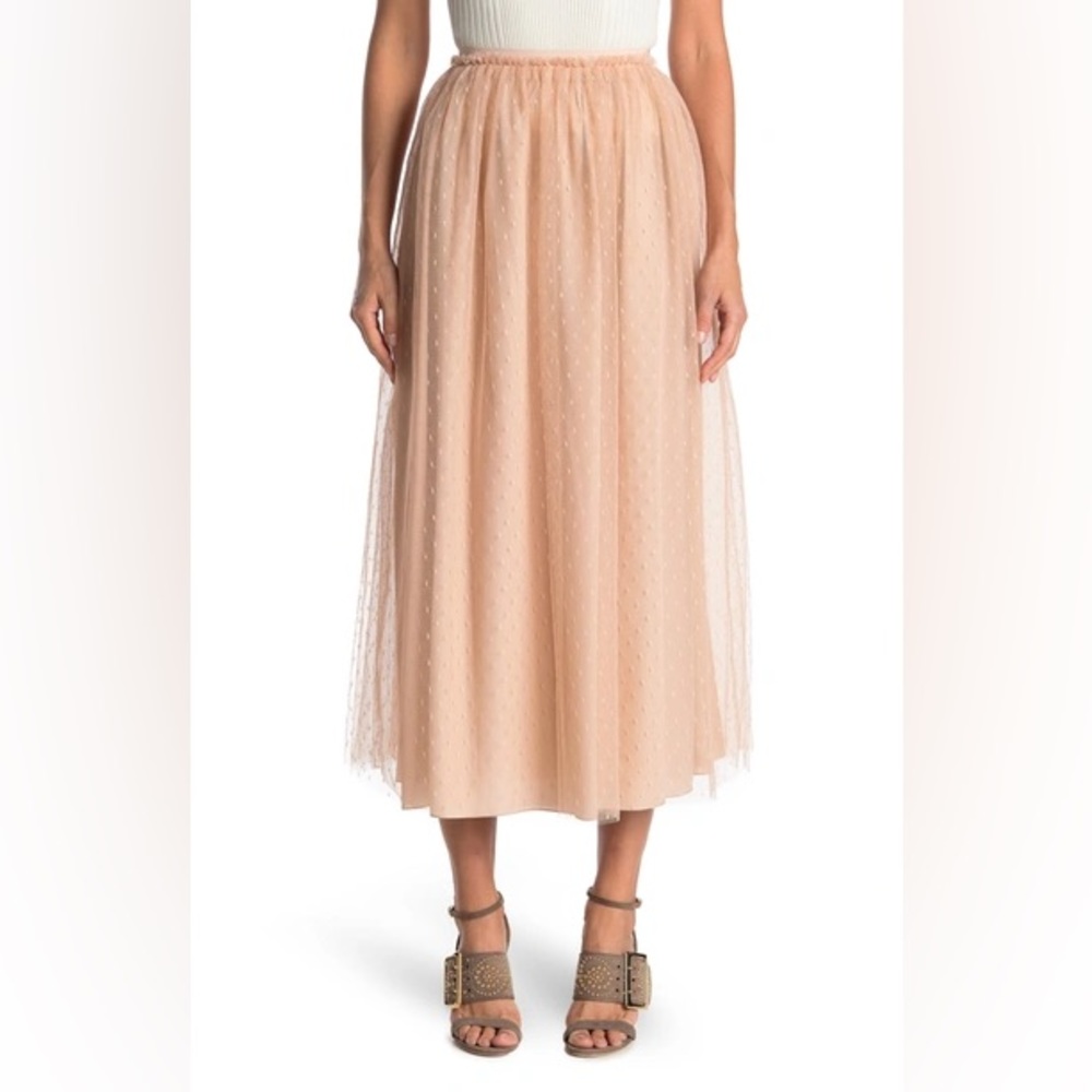 NWT RED VALENTINO SWISS DOT MAXI SKIRT